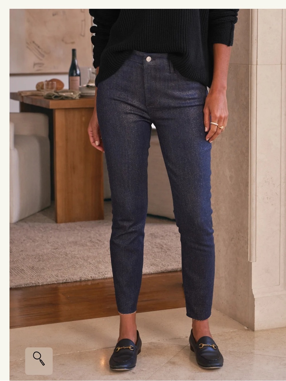 Frank & Eileen stigo Skinny Jeans in Deep Indigo shimmer 27